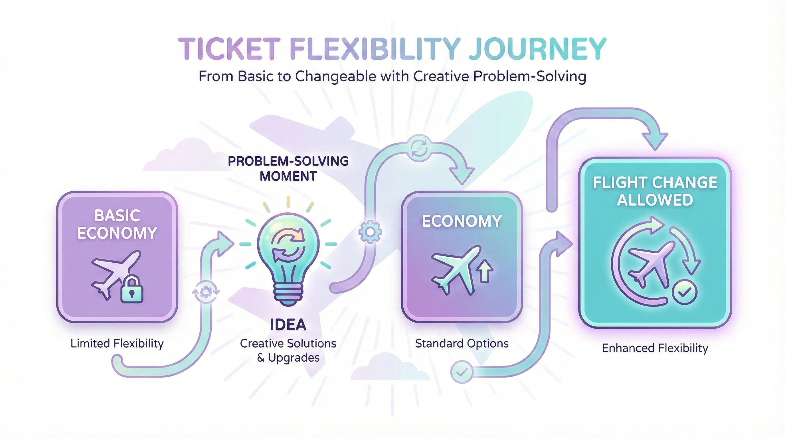 Opus 4.5 创意解决方案：基本经济舱 → 升舱 → 改签的合规路径